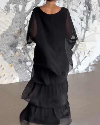 Irmgard® | Lockeres Maxikleid mit Rundhalsausschnitt