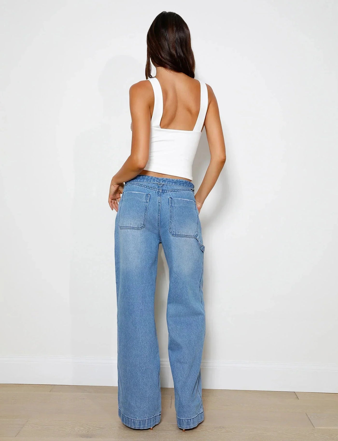 Lockere High Waisted Jeans für Frauen
