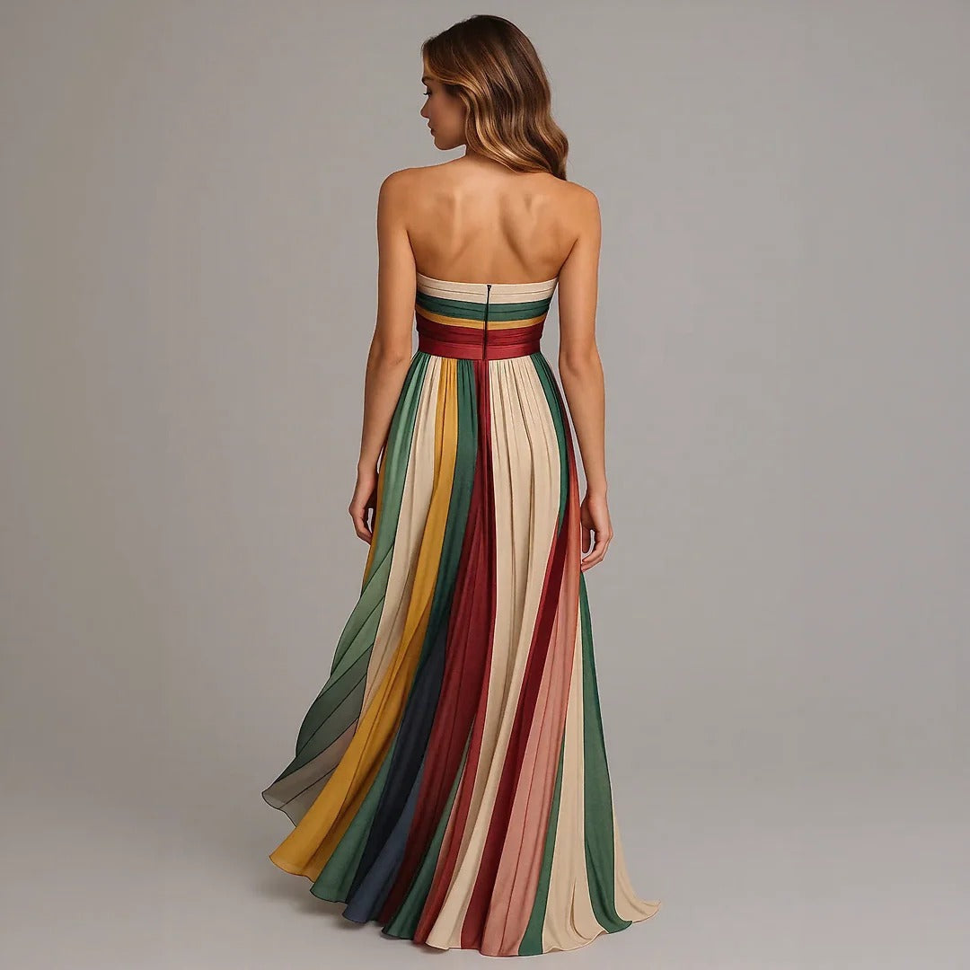 Flora | Langes Kleid aus feinem Stoff