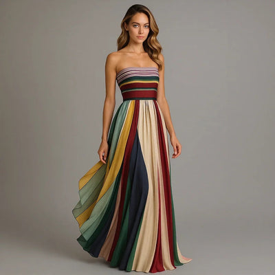 Flora | Langes Kleid aus feinem Stoff