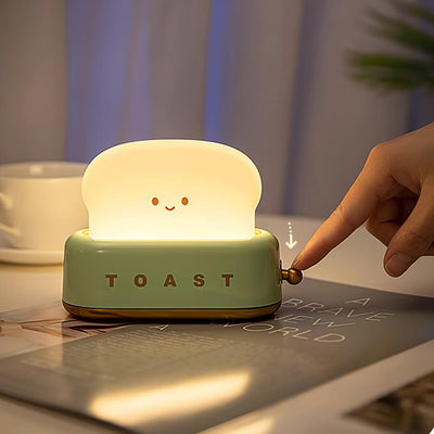 GlowToast Lampe – Tragbare Brot-Toast Cartoon LED Nachtlampe