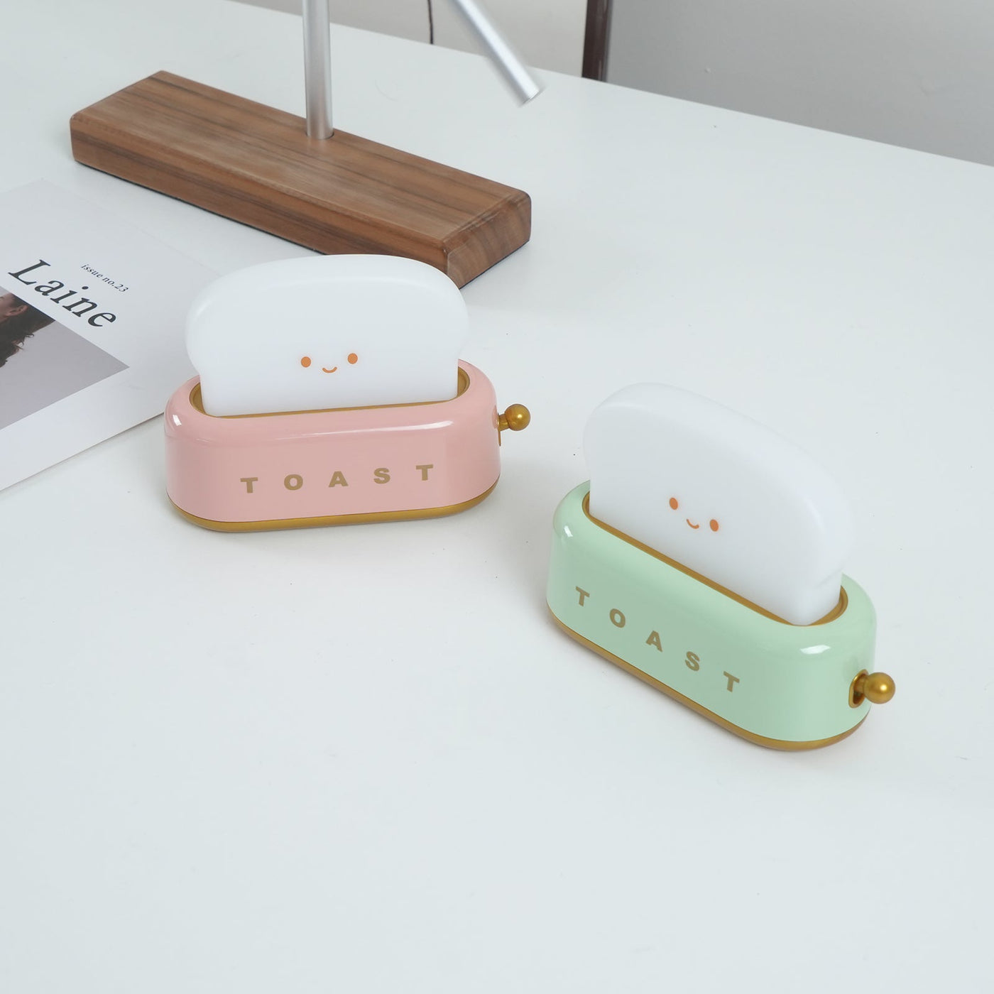 GlowToast Lampe – Tragbare Brot-Toast Cartoon LED Nachtlampe