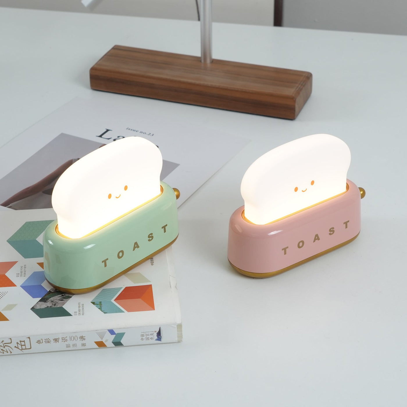 GlowToast Lampe – Tragbare Brot-Toast Cartoon LED Nachtlampe