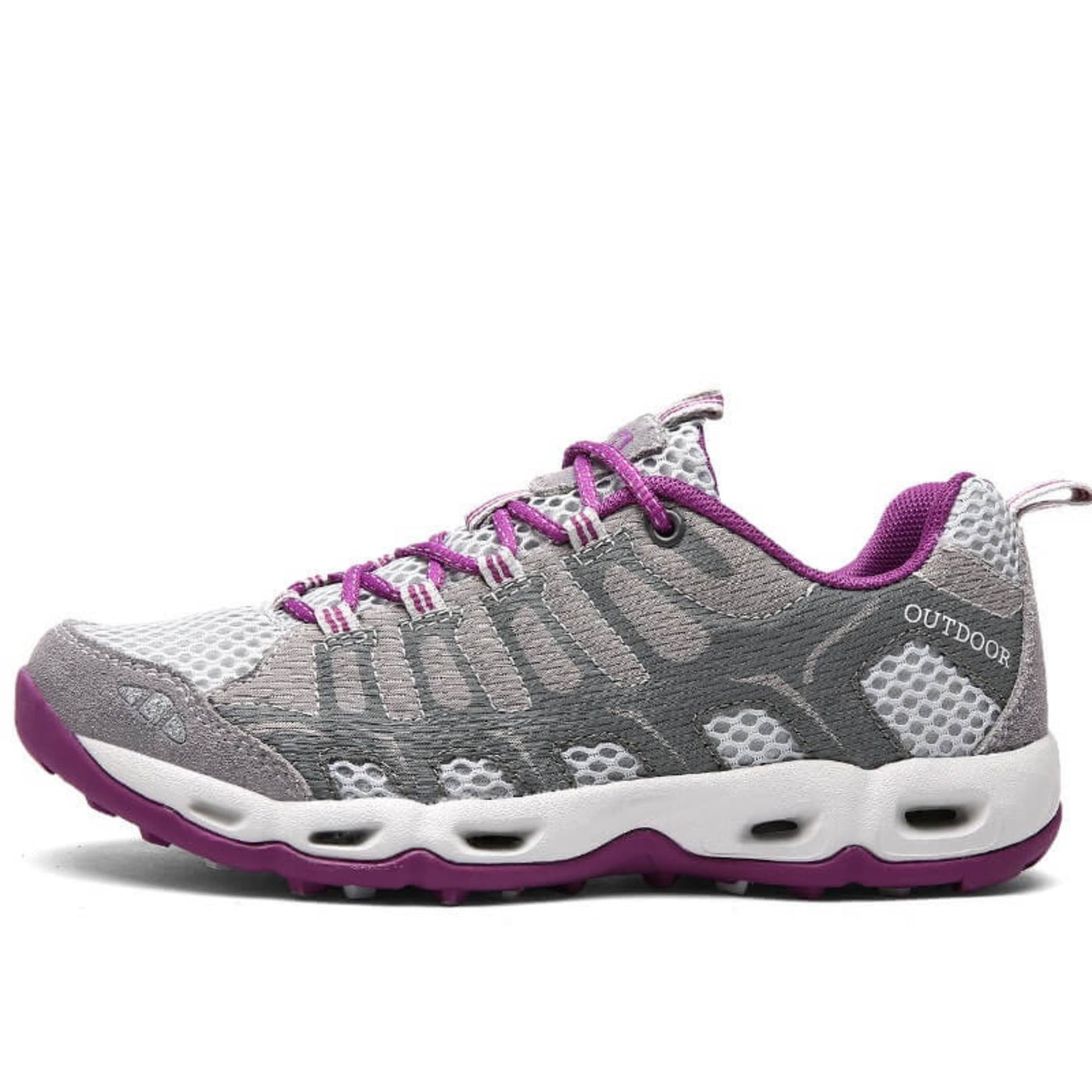 Unisex Trekking-Schuhe mit Schnürverschluss und profilierter Außensohle