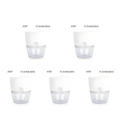 CrystalFlow Topf – Transparenter Selbstbewässernder Blumentopf