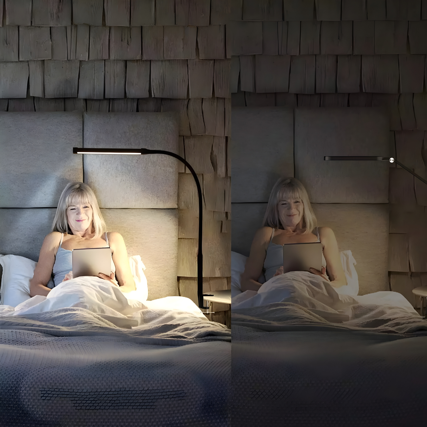 OptiBright Lamp - Flexibles Augenfreundliches Schreibtischlicht mit Klemme