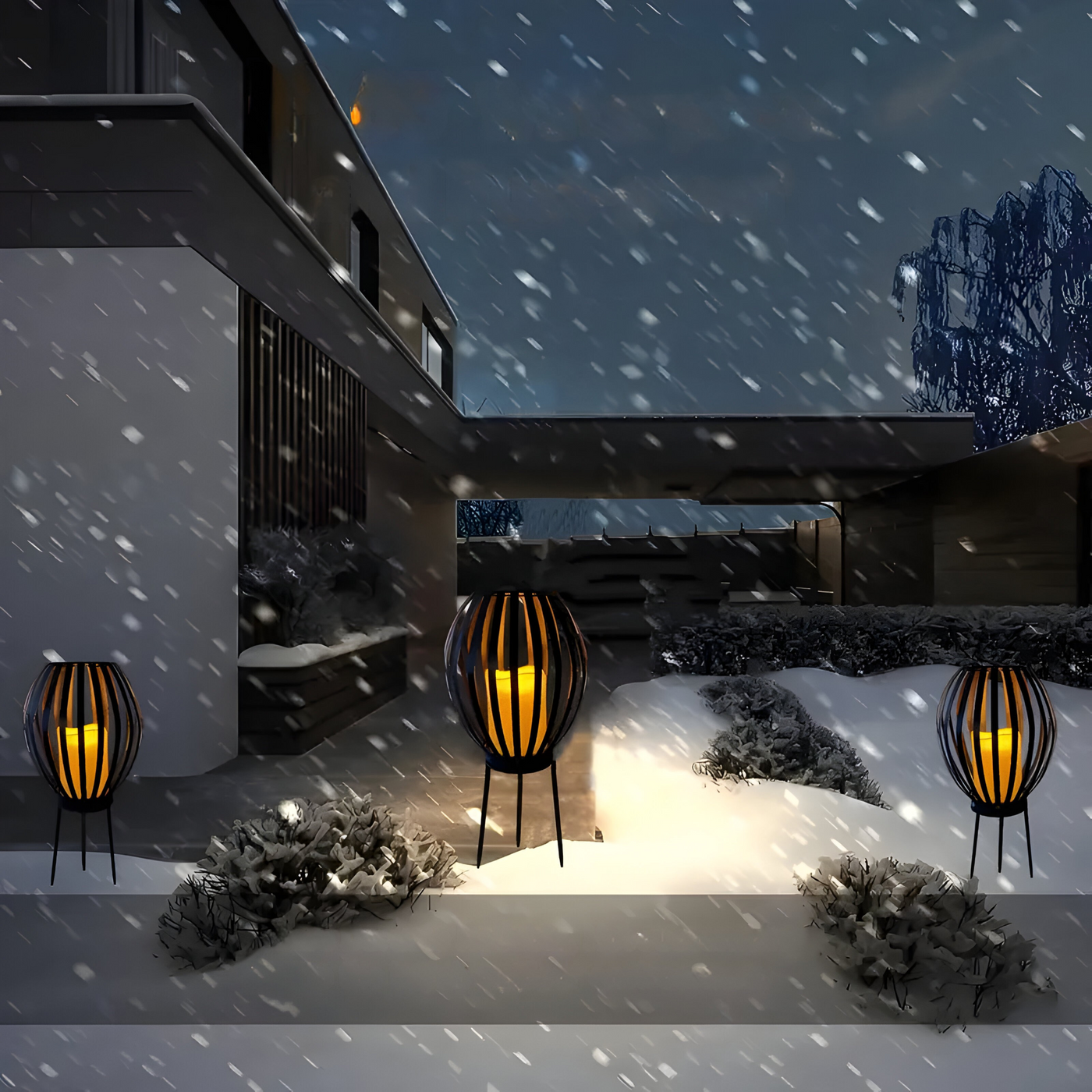 TwilightVault Light – Solarbetriebene Außen-Stehlampe