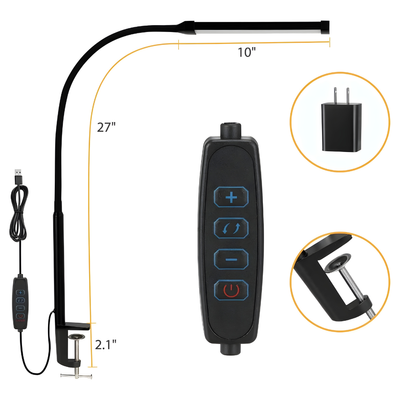 OptiBright Lamp - Flexibles Augenfreundliches Schreibtischlicht mit Klemme
