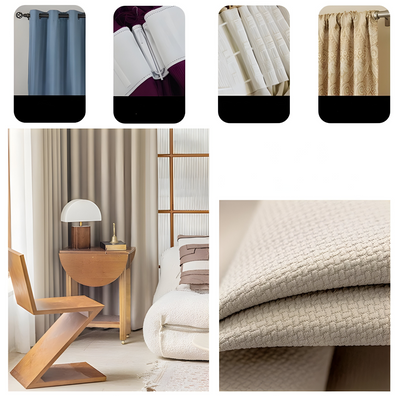 VelvaDrape Curtain - Doppelseitige Jacquard Verdunkelungsvorhänge