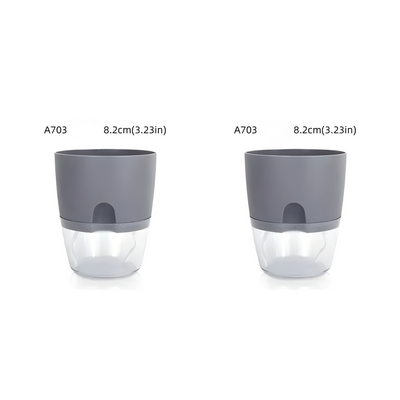 CrystalFlow Topf – Transparenter Selbstbewässernder Blumentopf