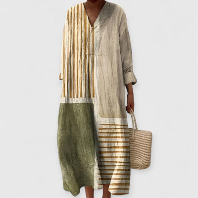 Alida | Premium Maxikleid mit tiefem Ausschnitt