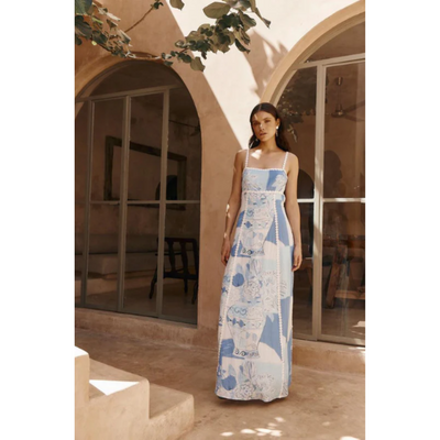 Bedrucktes Hochzeitsgastkleid Für Damen | Maxi