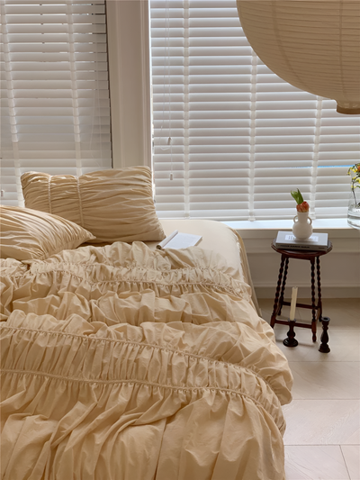 EtherealLuxe Bettwaren - Royal Beige Bettwäscheset