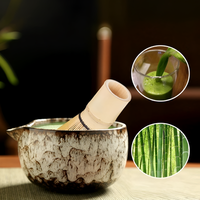 MatchaHarmony Set – 6-teiliges japanisches Matcha-Tee-Werkzeugset