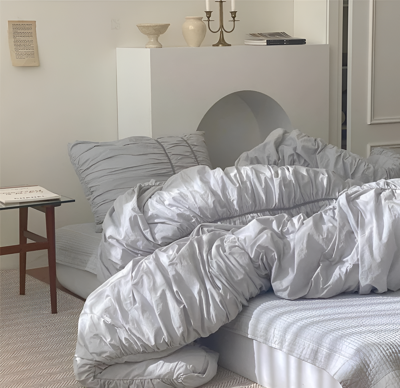 EtherealLuxe Bettwaren - Royal Beige Bettwäscheset