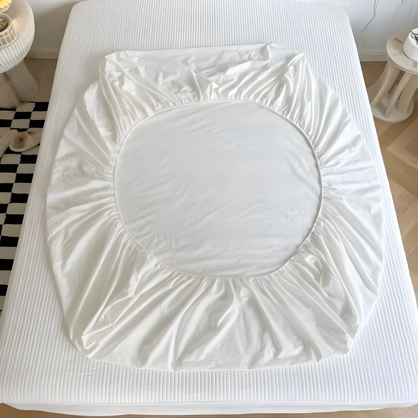 IvoryHaven Bedding - Gewaschene Baumwolle Bettlaken