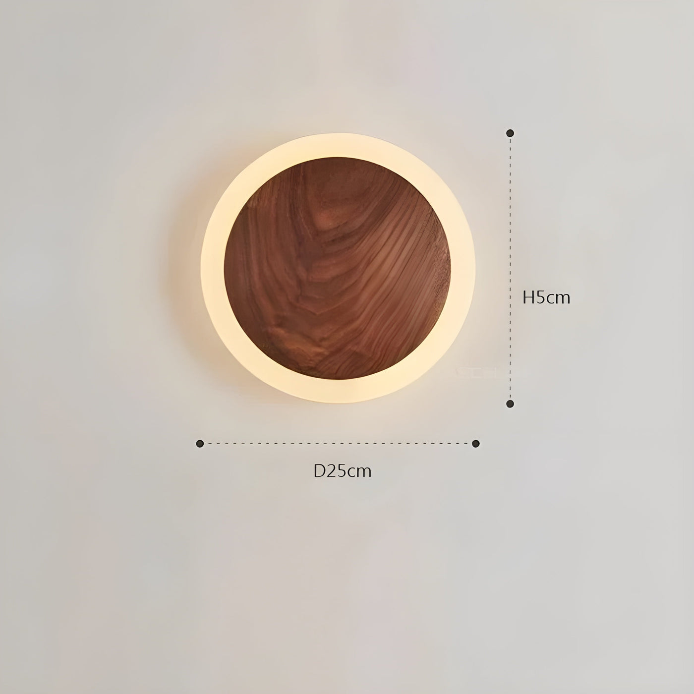 VaraLume Light - Nordic Walnut LED Wandlampe