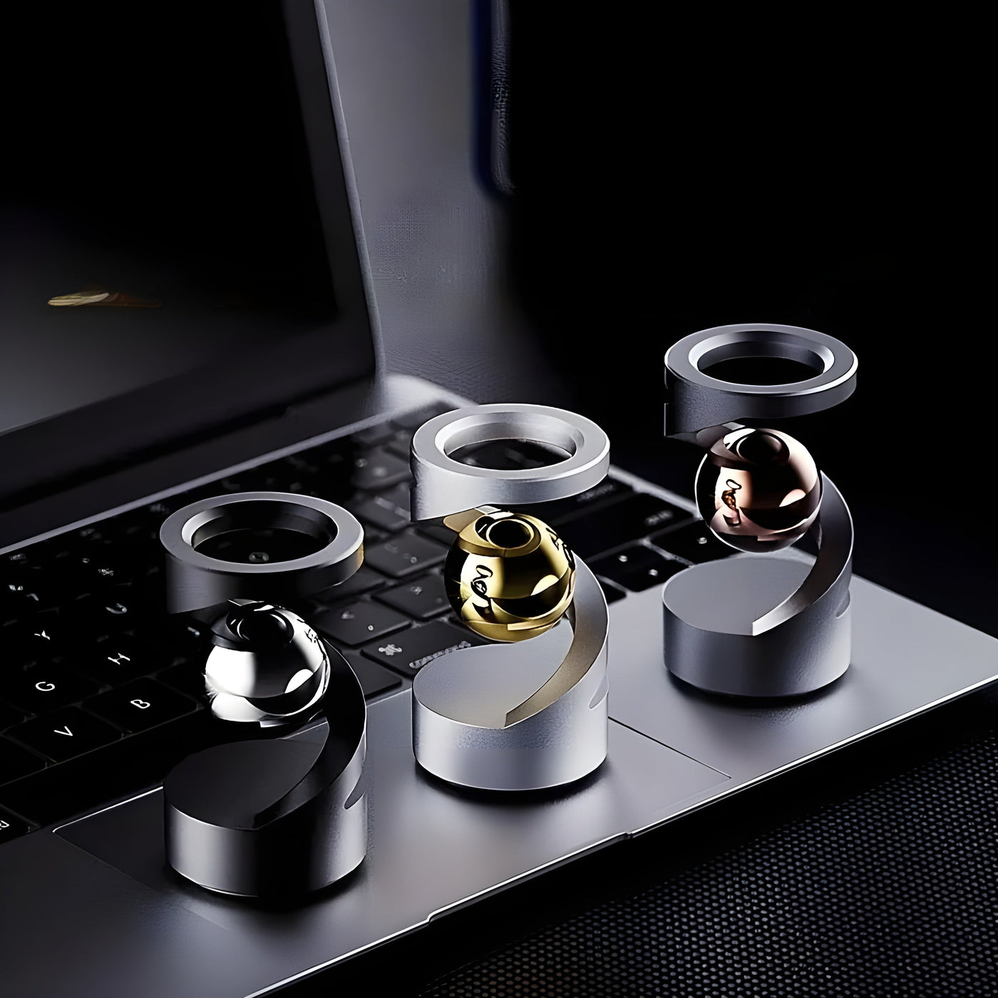 FidgetOrbit Gyroskop - Dekoratives Metall-Gyroskop