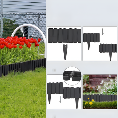 TerraEdge - Rasenkanten Kunststoff mit Stiften