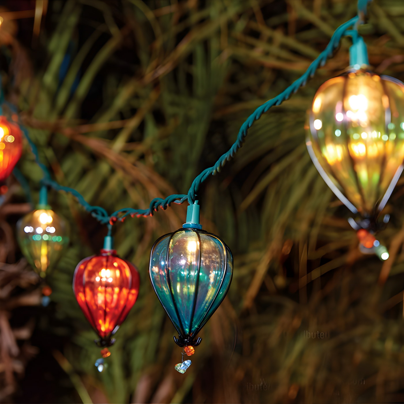 FeierFlare - Mehrfarbige Hängende Lichterkette