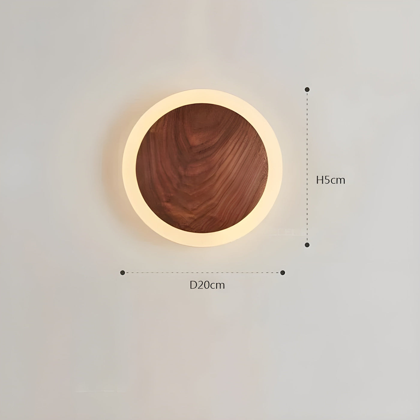 VaraLume Light - Nordic Walnut LED Wandlampe