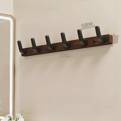 WalnutWisp Hook – Walnuss Holz Wandhaken