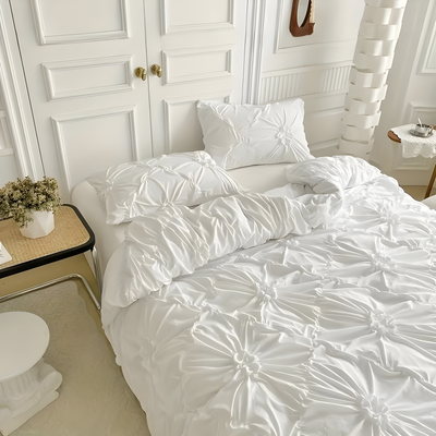 DiamondLuxe Duvet Set - Luxuriöse Diamantmuster Bettwäsche