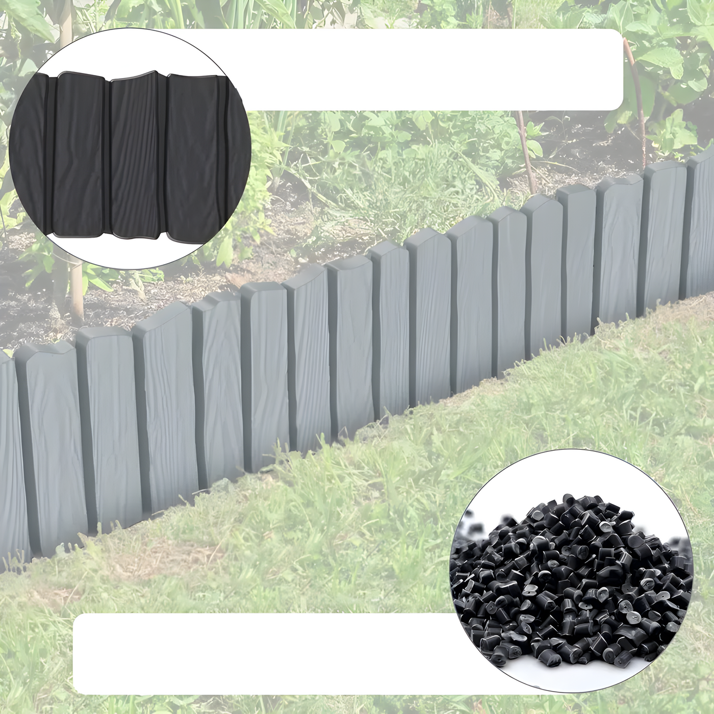 TerraEdge - Rasenkanten Kunststoff mit Stiften