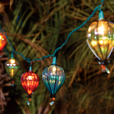 FeierFlare - Mehrfarbige Hängende Lichterkette