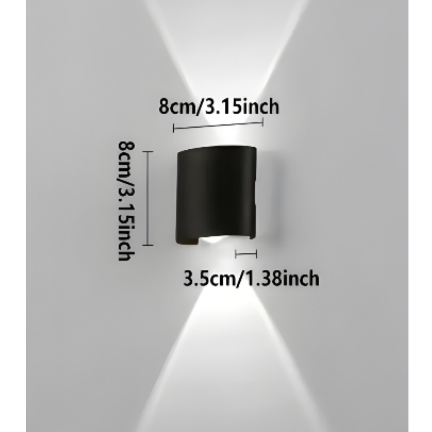 LumoStair - Minimalistische LED-Wandleuchte 3er-Set