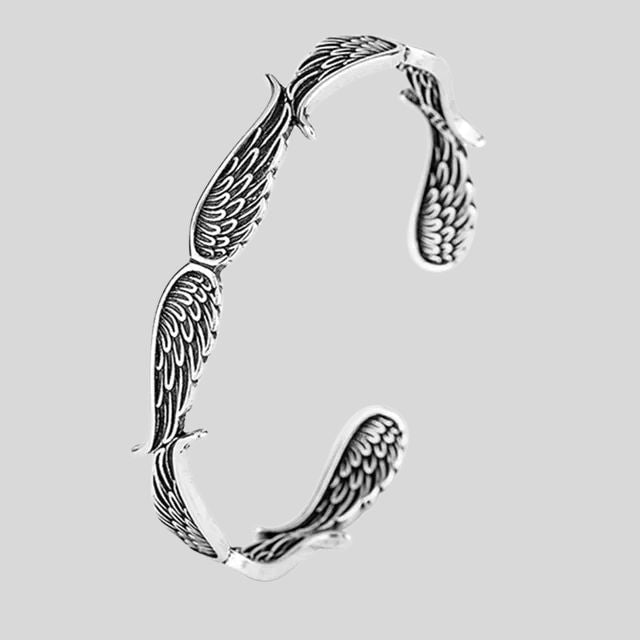 Sterling Silber Feder Manschettenarmband Für Damen