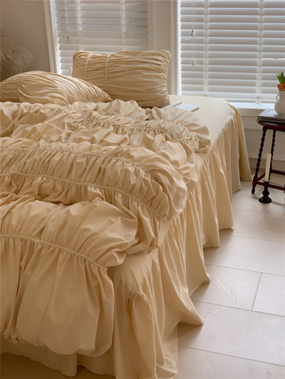 EtherealLuxe Bettwaren - Royal Beige Bettwäscheset