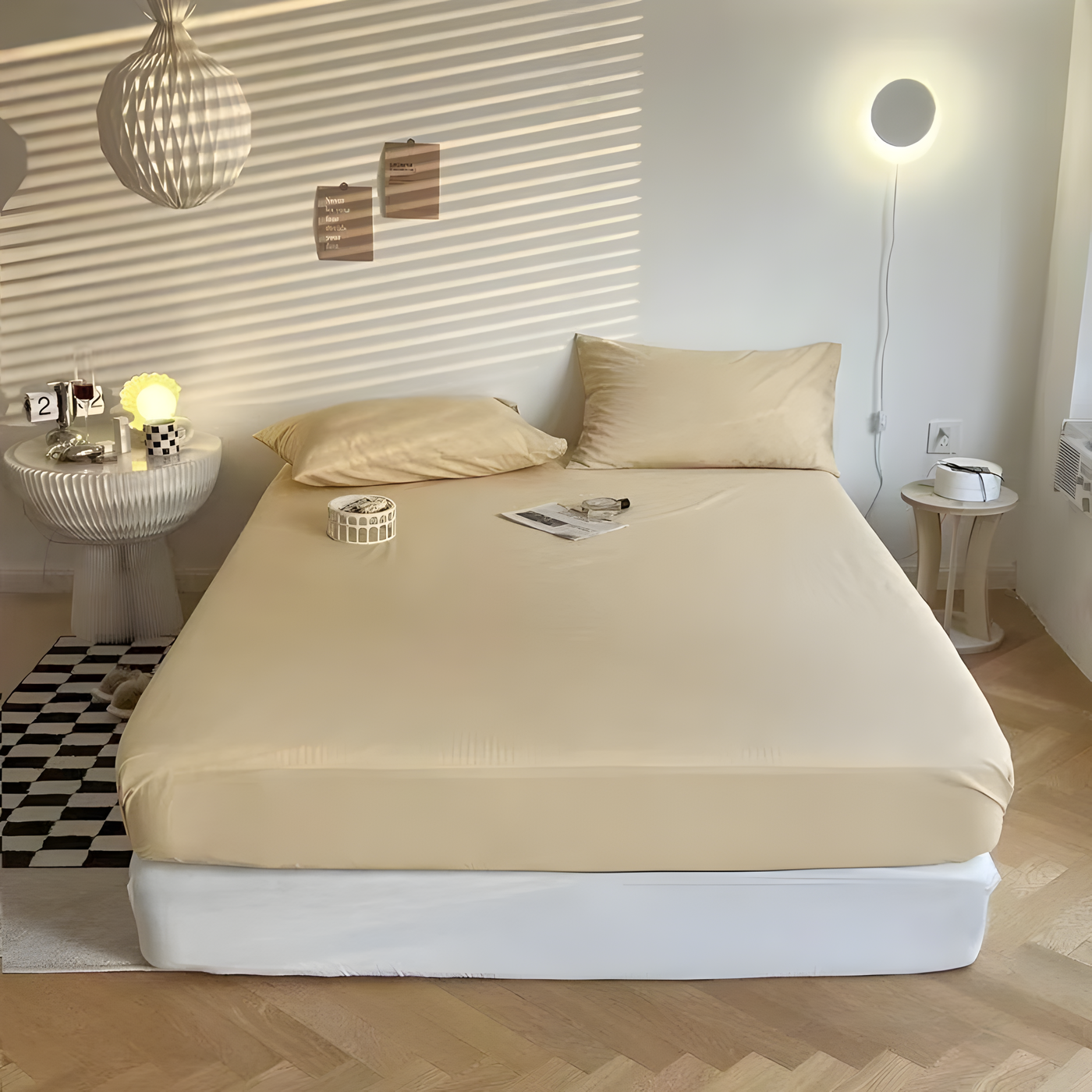 IvoryHaven Bedding - Gewaschene Baumwolle Bettlaken