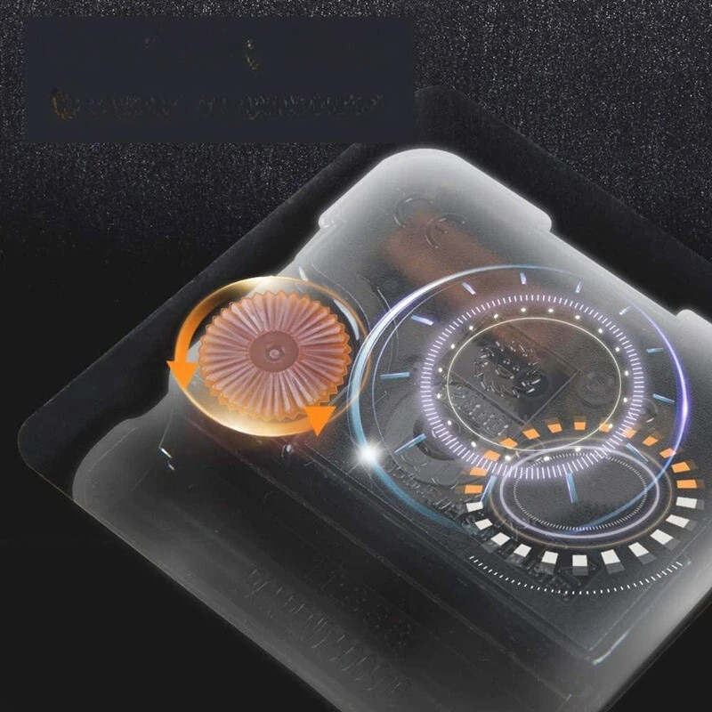 MinimalGrain Uhr - Acryl-Holzmaserung Wanduhr