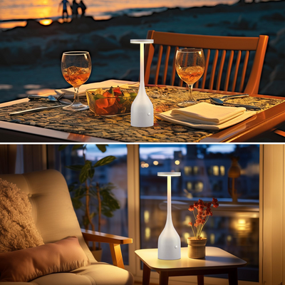 NoirLuxe Lampe – Wiederaufladbare Touch-gesteuerte LED-Schreibtischlampe