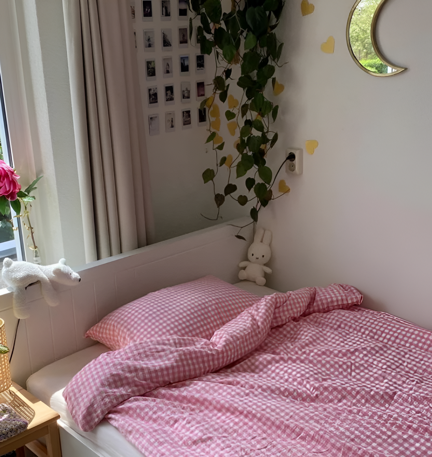 LunaVeil Bettwaren - Baumwolle Ginghan Stil Bettdecke Set