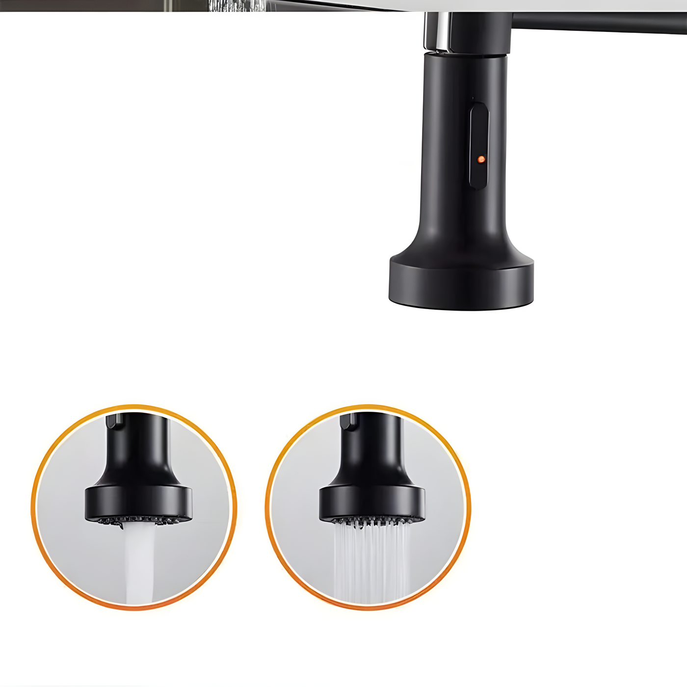 FlowNova - Multifunktionale Spültischarmatur (Gebürsteter Stahl)