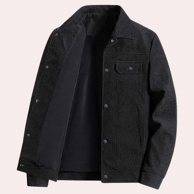 Kordjacke mit Knöpfen für Männer