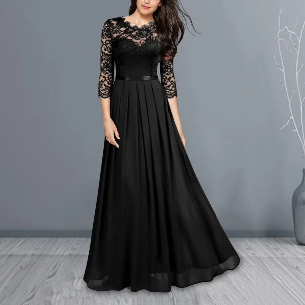 Viera - Rubinrote Eleganz Abendkleid
