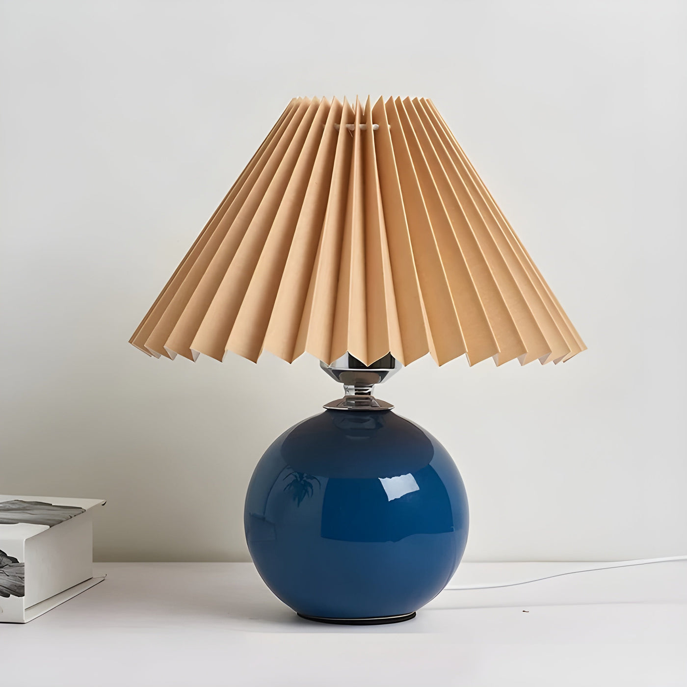 LumiPleat Lampe – Vintage Falten-Tischlampe