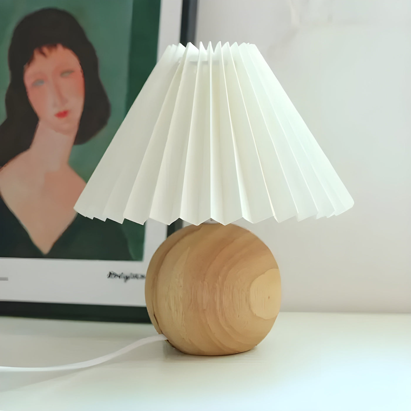 LumiPleat Lampe – Vintage Falten-Tischlampe