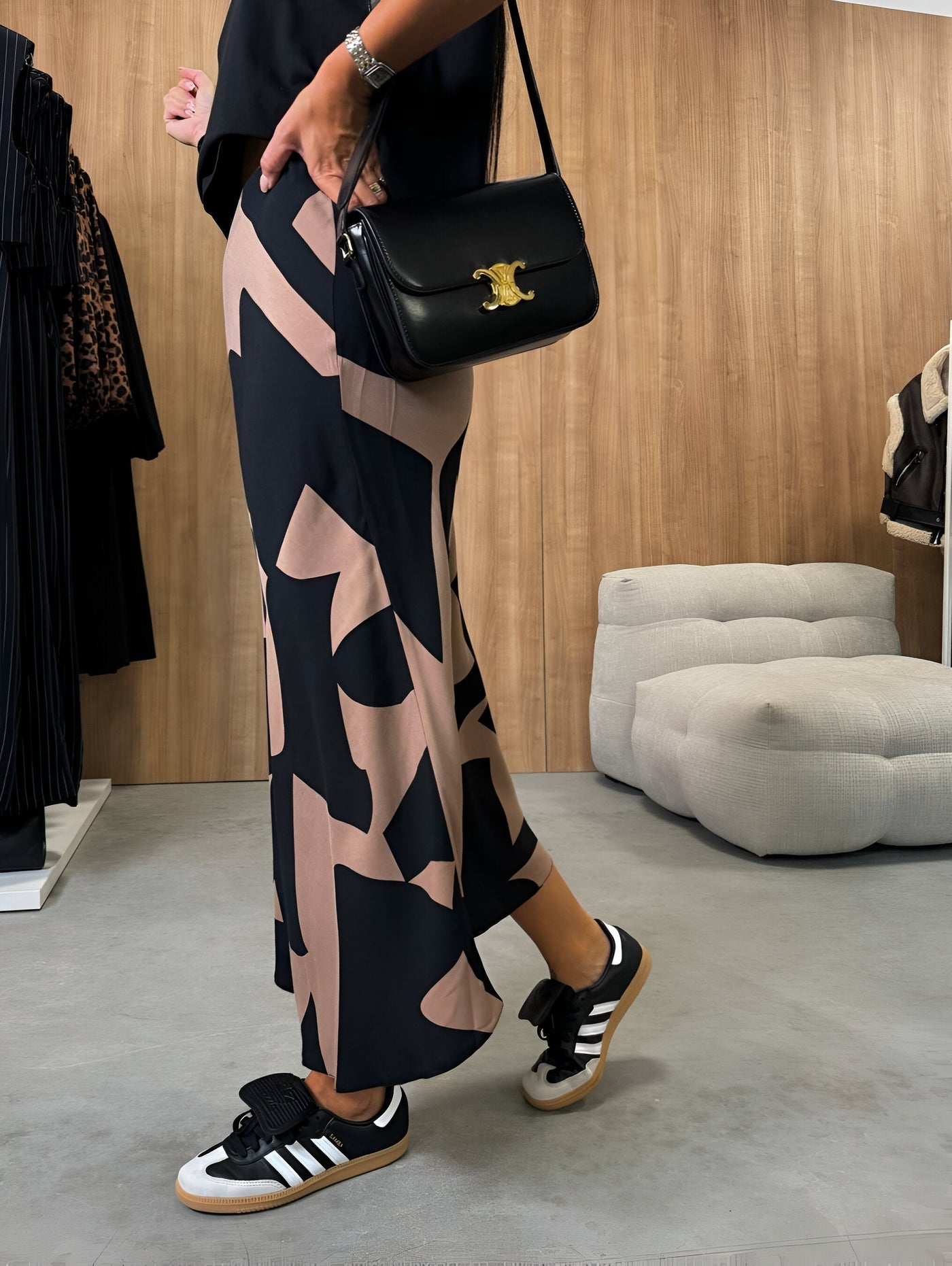 Thea | Mutiger Rock mit Tiermuster und hoher Taille für Frauen