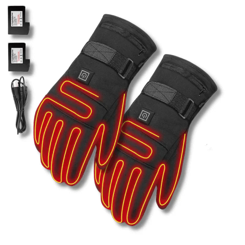 Elektrische Heizhandschuhe mit Touchscreen – 3 Heizstufen, schnelle Wärme für Outdoor-Aktivitäten