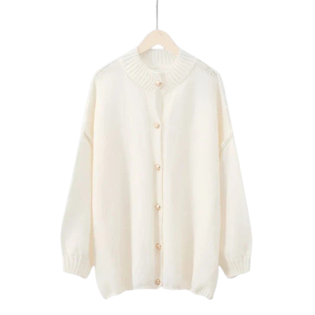 Brand & Belle | Strickjacke mit goldenen Knöpfen