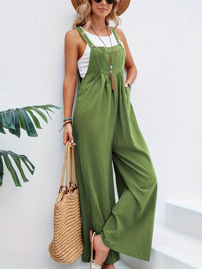 Ärmelloser Boho-Jumpsuit für Damen