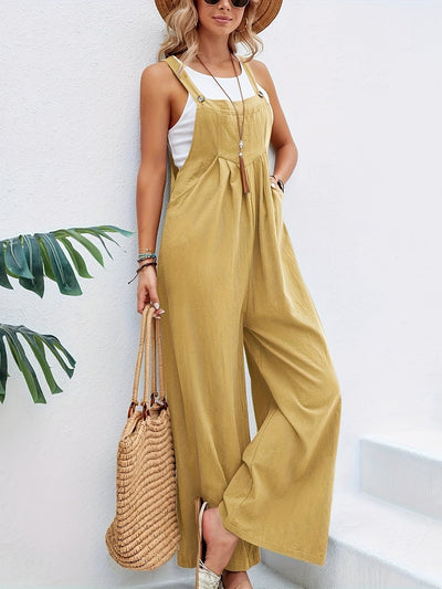 Ärmelloser Boho-Jumpsuit für Damen