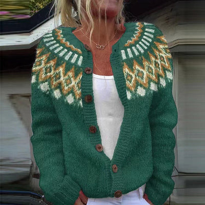 Stephanie | Vintage Isländische Strickjacke