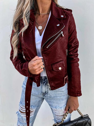 Elegante Lederjacke für Frauen