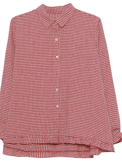 Wynter | Frauen Leinen Baumwolle Lose Shirt