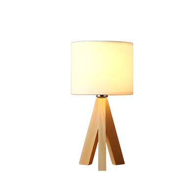 WoodFlow Lamp - Moderne LED-Augenschutz-Tischlampe aus Holz